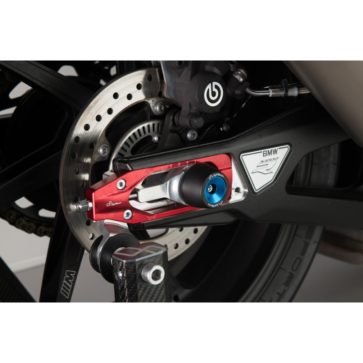 Tendeur de chaîne Lightech - Rouge TEBM003ROS | Oxmoto