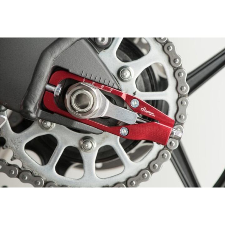 Tendeur de chaîne Lightech - Rouge TEKA005ROS | Oxmoto