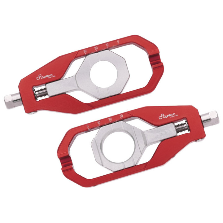 Tendeur de chaîne Lightech - Rouge TEYA001ROS | Oxmoto