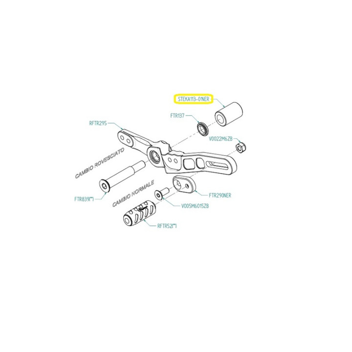 Tampons de protection Lightech - Nylon STEKA113-01NER