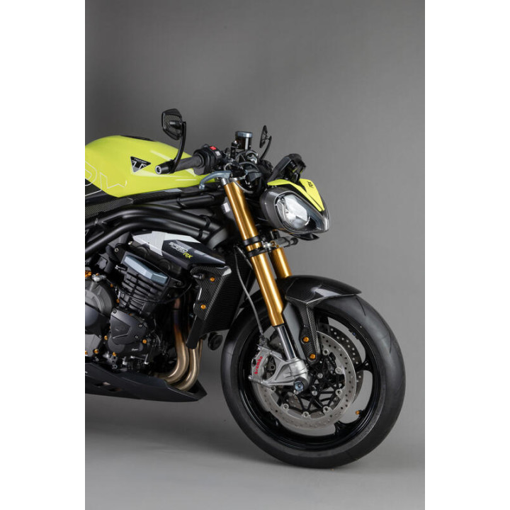 Garde-boue avant Lightech - carbone brillant | Oxmoto