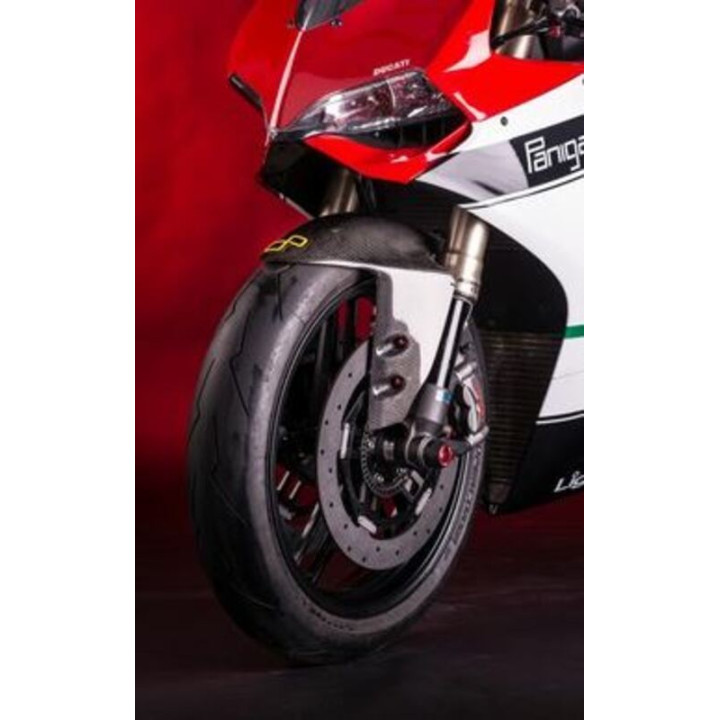 Garde boue avant Lightech carbone brillant CARD1010 | Oxmoto