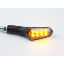 Clignotants Lightech Led plastique ABS noir FRE926NER