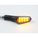 Clignotants Lightech Led plastique ABS noir FRE926NER