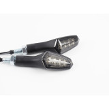 Clignotants Lightech Led plastique ABS noir FRE926NER