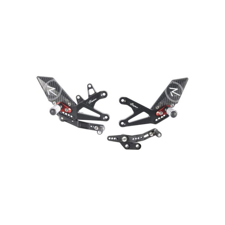 Commandes reculées réglables Lightech Racing - sélection standard/inversée FTRTR005R