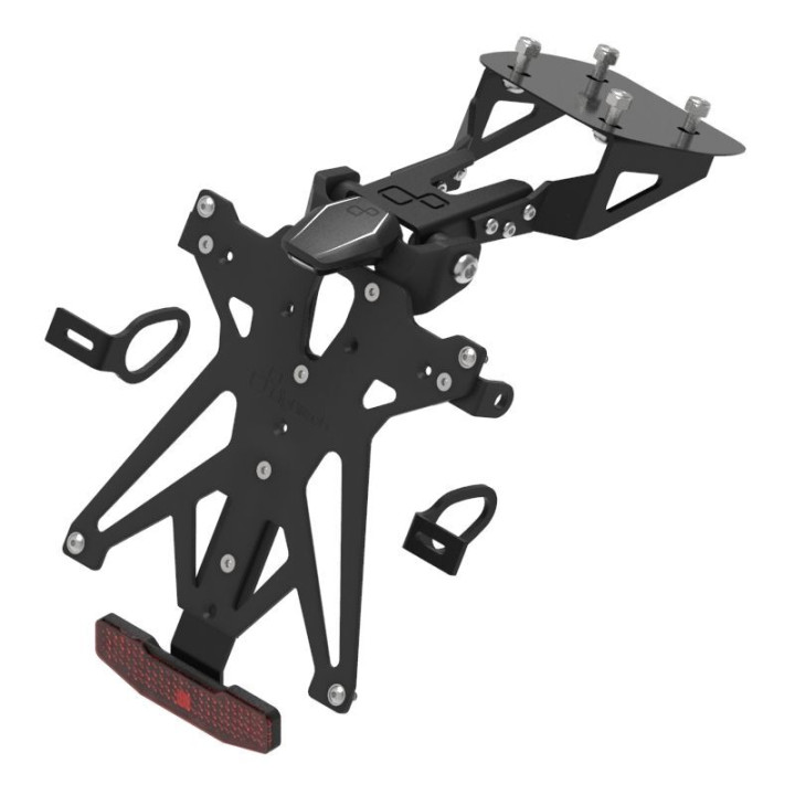 Kit support de plaque réglable Lightech KTARYA126A2 | Oxmoto