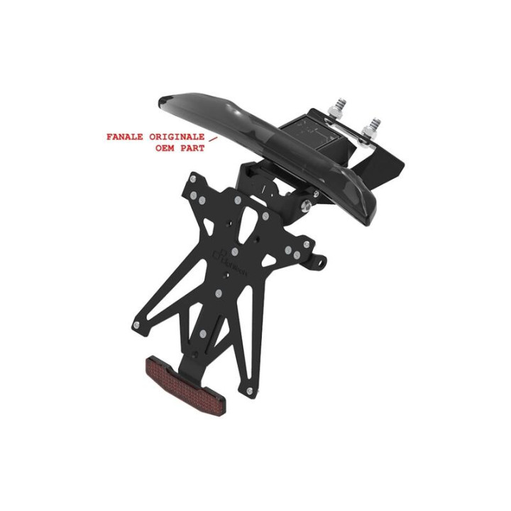 Kit support de plaque réglable Lightech KTARCF103A2 | Oxmoto