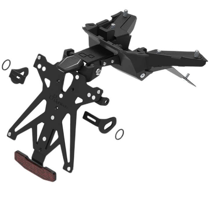 Kit support de plaque réglable Lightech KTARHO124A2 | Oxmoto