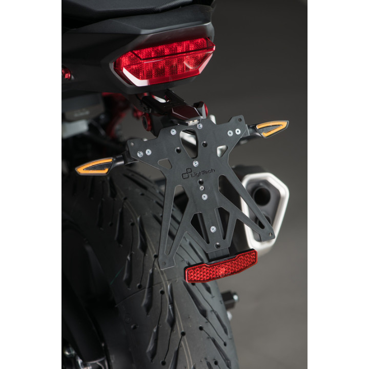 Kit support de plaque réglable Lightech KTARHO123A2 | Oxmoto