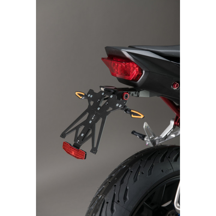 Kit support de plaque réglable Lightech KTARHO123A2 | Oxmoto