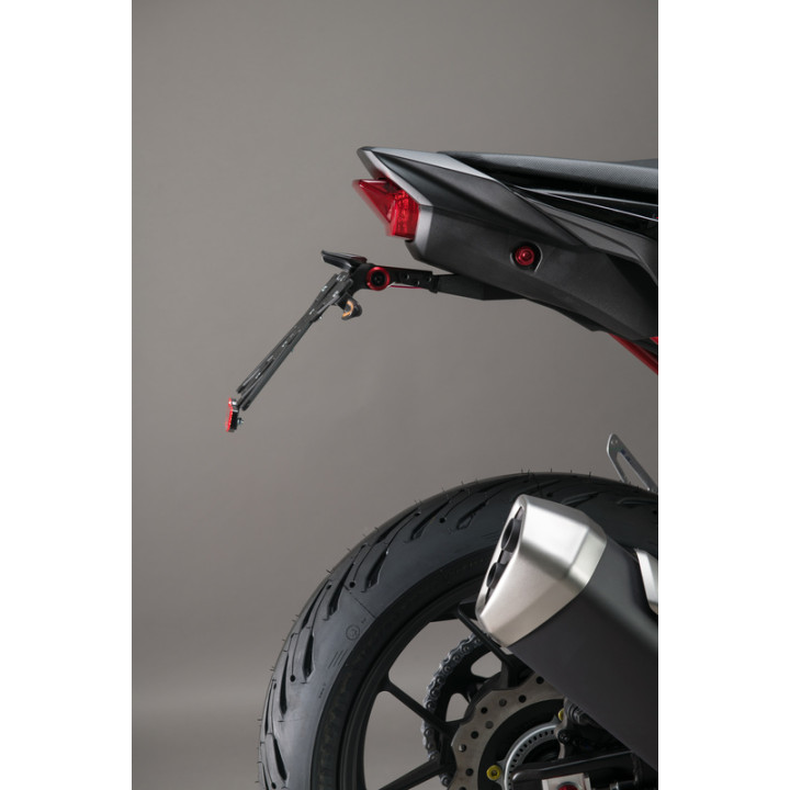 Kit support de plaque réglable Lightech KTARHO123A2 | Oxmoto