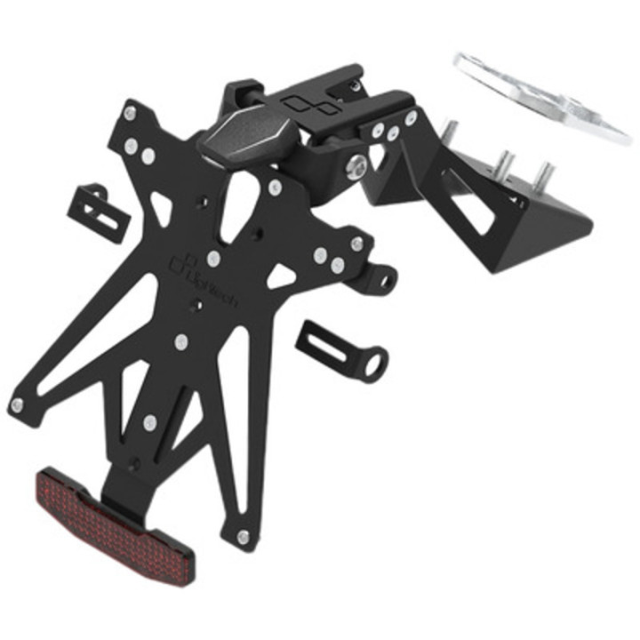 Kit support de plaque réglable Lightech KTARCF102A2 | Oxmoto