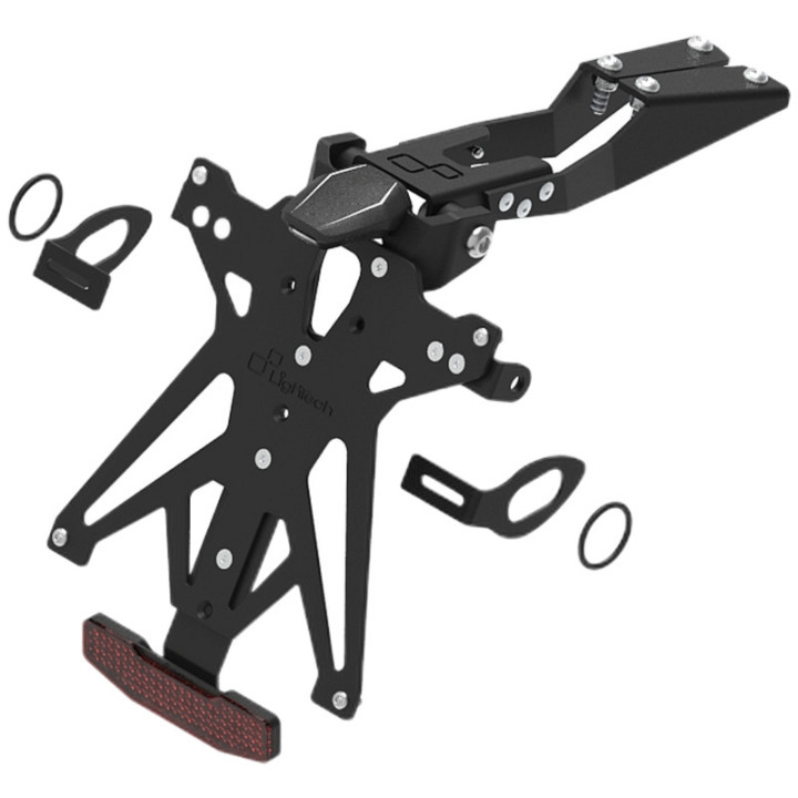 Kit support de plaque réglable Lightech KTARHO123A2 | Oxmoto