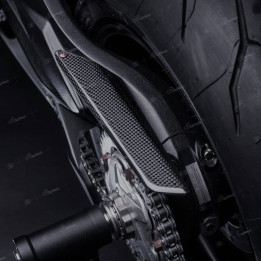 Carter de chaine Lightech carbone mat CARM1012M | Oxmoto