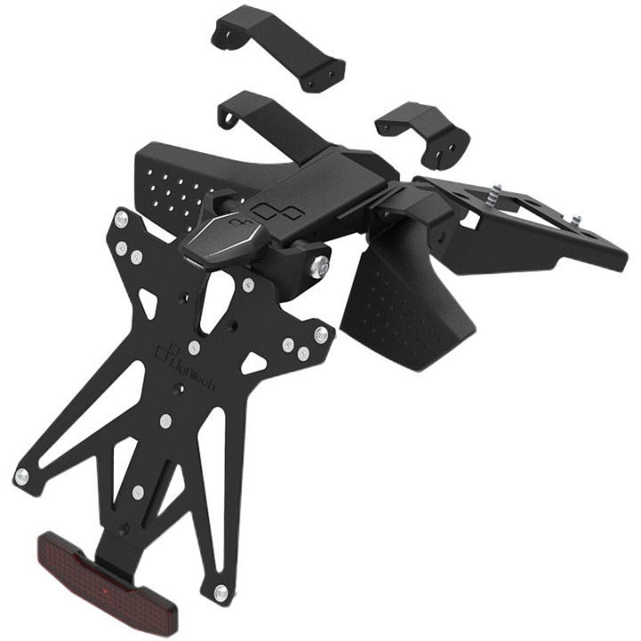 Kit support de plaque réglable Lightech KTARDU114A2 | Oxmoto