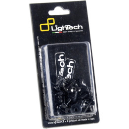 Kit vis de cadre Lightech ergal - noir | Oxmoto