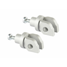 Supports de repose-pieds avant Lightech FTP014SIL | Oxmoto