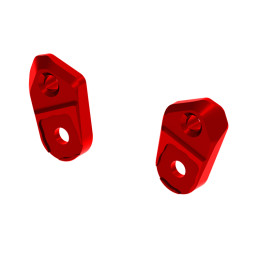 Kit supports de repose pieds Lightech réglable rouge