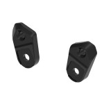 Kit supports de repose pieds Lightech réglable noir | Oxmoto