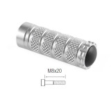 Repose-pieds Lightech M8x20 argent | Oxmoto