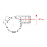 Bracelets de guidon Lightech Ø52mm hauteur +0mm déport +20mm/10° noir