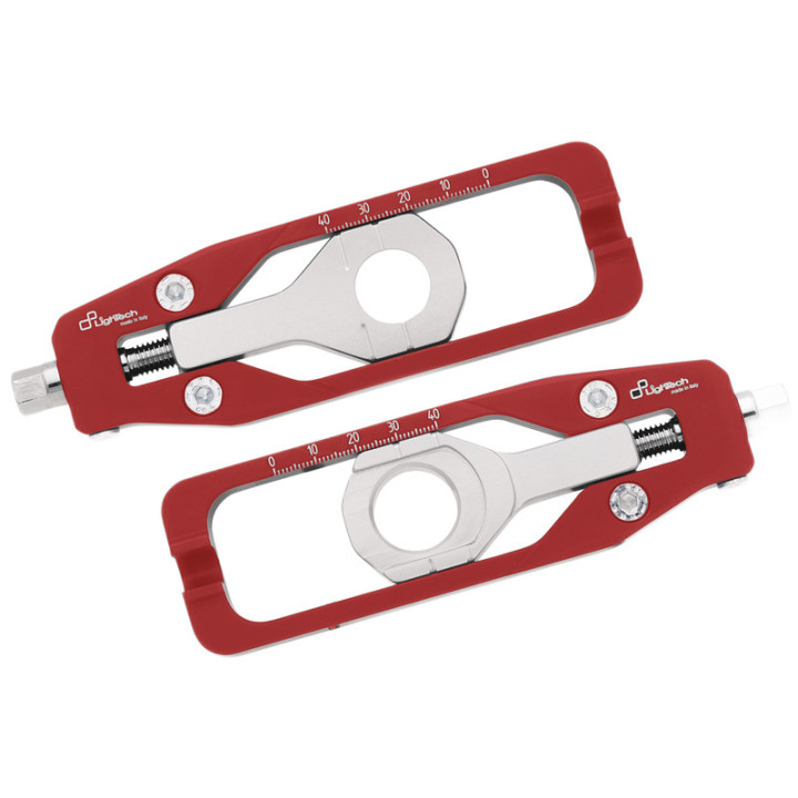 Tendeur de chaîne Lightech - Rouge TEYA002ROS | Oxmoto