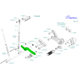 Ensemble de levier de vitesse Lightech pour commande arrière