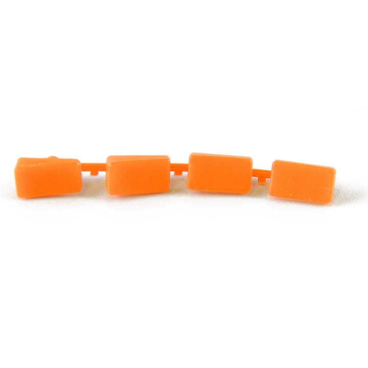 Insert de levier Lightech Alien orange (à l'unité) | Oxmoto