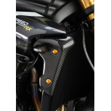 Panneau de protection radiateur droit/gauche Lightech - carbone brillant