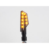 Clignotants Lightech Led plastique ABS noir FRE922NER