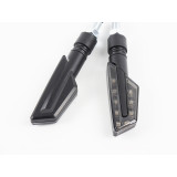 Clignotants Lightech Led plastique ABS noir FRE922NER