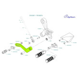 Ensemble levier de vitesse Lightech arrière FTRYA007 / FTRYA007W