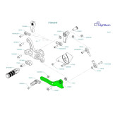 Ensemble leviers de vitesse Lightech arrière FTRYA014 / FTRYA014W / FTRKA009R