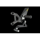 Platine latérale Lightech commande inversée noir Kawasaki - FTR536NER