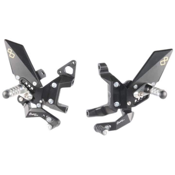 Commandes reculées réglables Lightech repliables - sélection inversée FTRDU011W