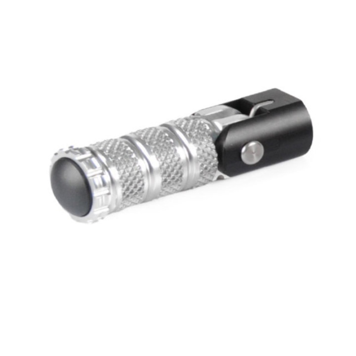 Cale pied repliable Lightech M8x25 argent | Oxmoto