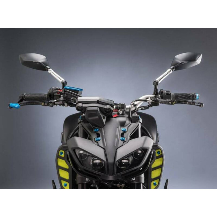 Rétroviseur Lightech aluminium - M10x1,25 - Paire SPEAL031NER