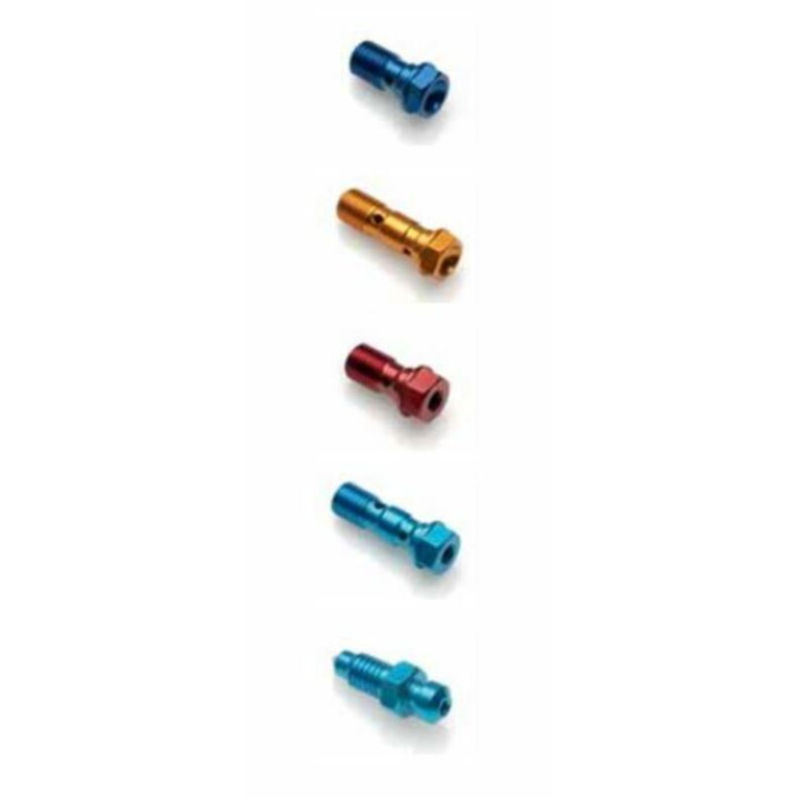 Vis de raccord de durites de frein double Lightech M10 X 1 noir alu