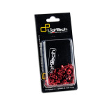 Kit vis moteur Lightech rouge (25 pièces) | Oxmoto