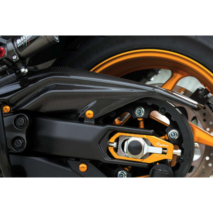 Carter de courroie Lightech carbone brillant | Oxmoto