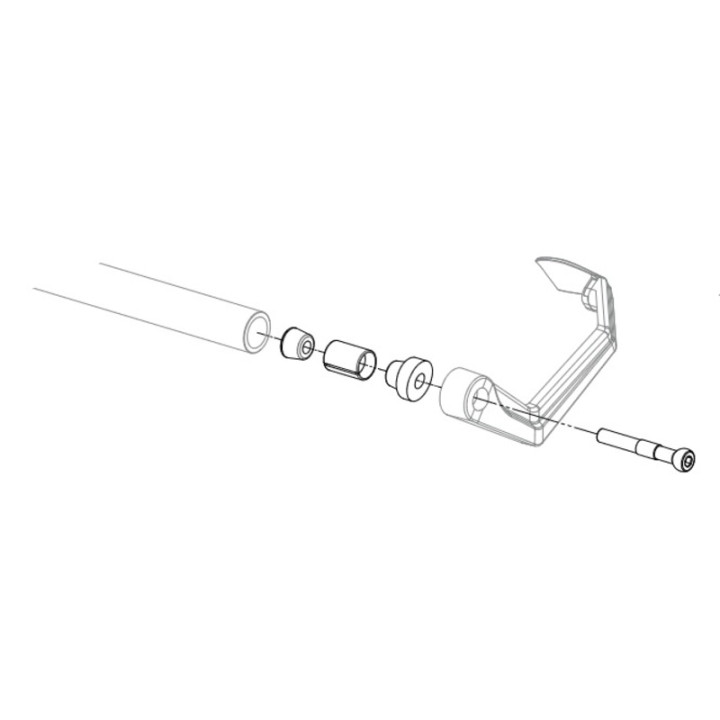 Adaptateur de protection de levier Lightech - Unité - Ø18,5-20mm