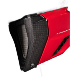 Protection de radiateru d'huile Lightech carbone brillant
