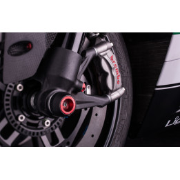 Protection de fourche et bras oscillant (axe de roue) Lightech rouge