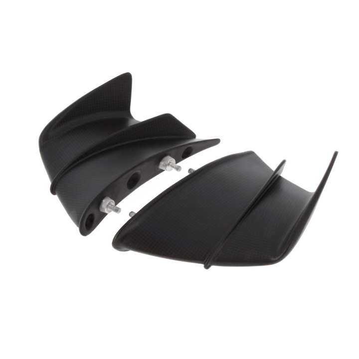 Ailerons latéraux Lightech carbone mat | Oxmoto