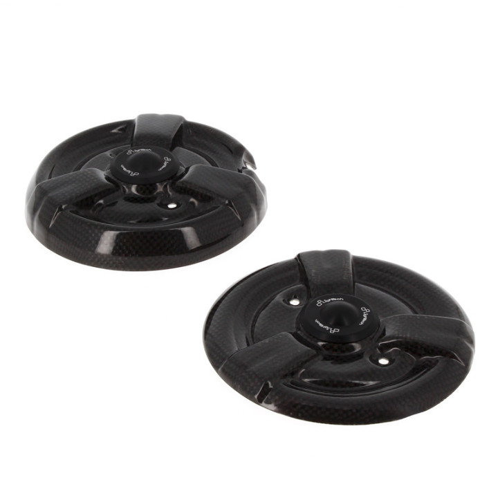 Couvre carter Lightech carbone brillant noir | Oxmoto