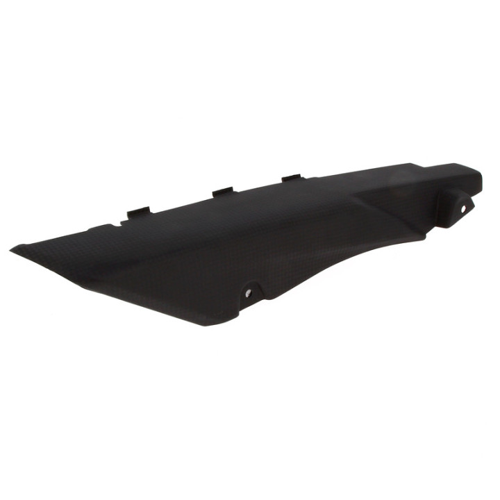 Carter de courroie inférieur Lightech carbone mat | Oxmoto