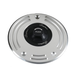 Bouchon de réservoir Lightech - Push/Pull - Argent | Oxmoto