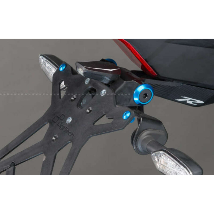 Kit vis pour support de plaque Lightech rouge universel