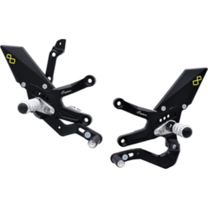 Commandes reculées réglables Lightech repliables - sélection inversée FTRKA012W